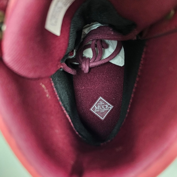 THE ORIGINAL MUCK BOOT COMPANY Muck Women's Liberty Wedge Boot BURGUNDY - Picture 12 of 16